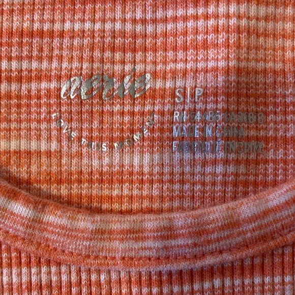 Aerie Rouchy Rib Tank Top in Saturn Peach Small - Picture 10 of 11